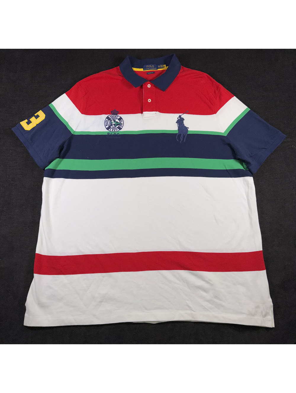 Polo Ralph Lauren Classic Fit Striped Polo Shirt XXL